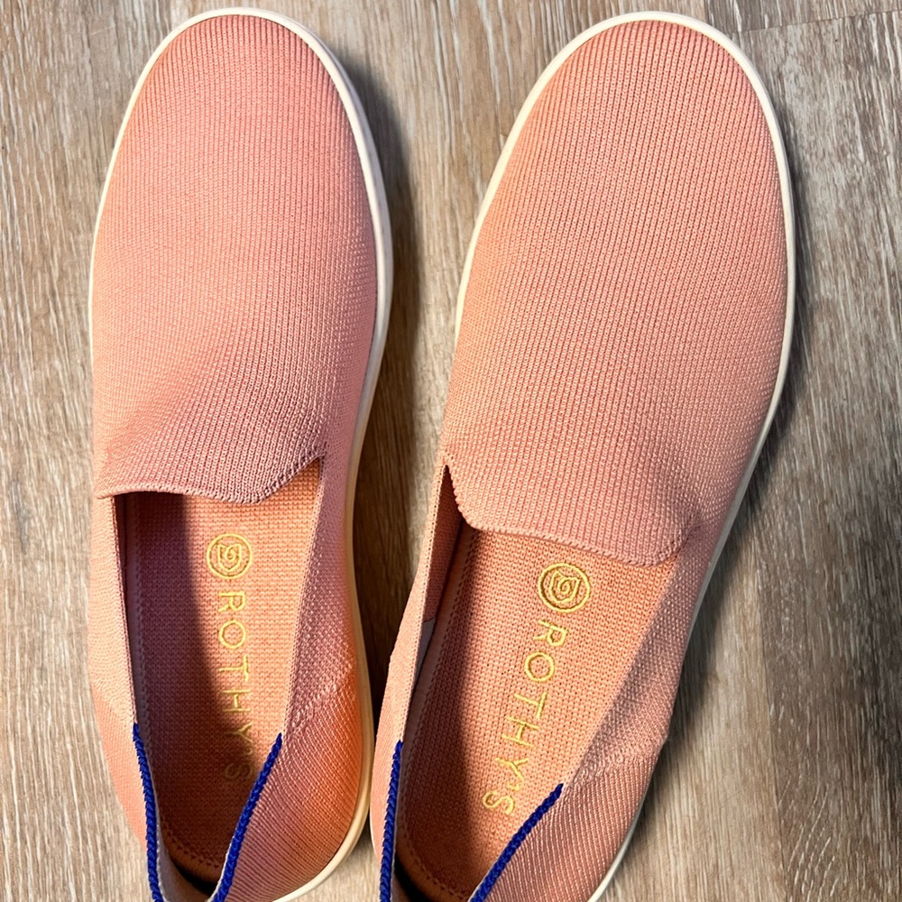 Rothy's Pink Slip-On Sneakers Loafers The Original Shoes Flats Moccasins